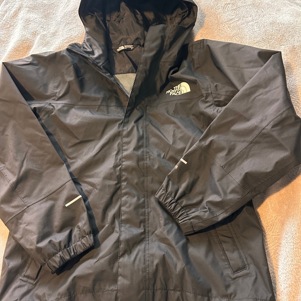 The North Face Boys Black Raincoat